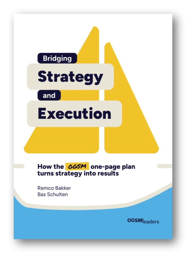 Book cover: Bridging Strategy and Execution by Remco Bakker and Bas Schulten